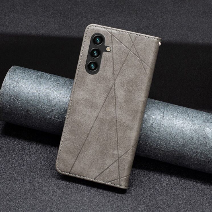 Чехол UniCase Geometric Pattern для Samsung Galaxy A56 (A566) - Grey: фото 4 из 8