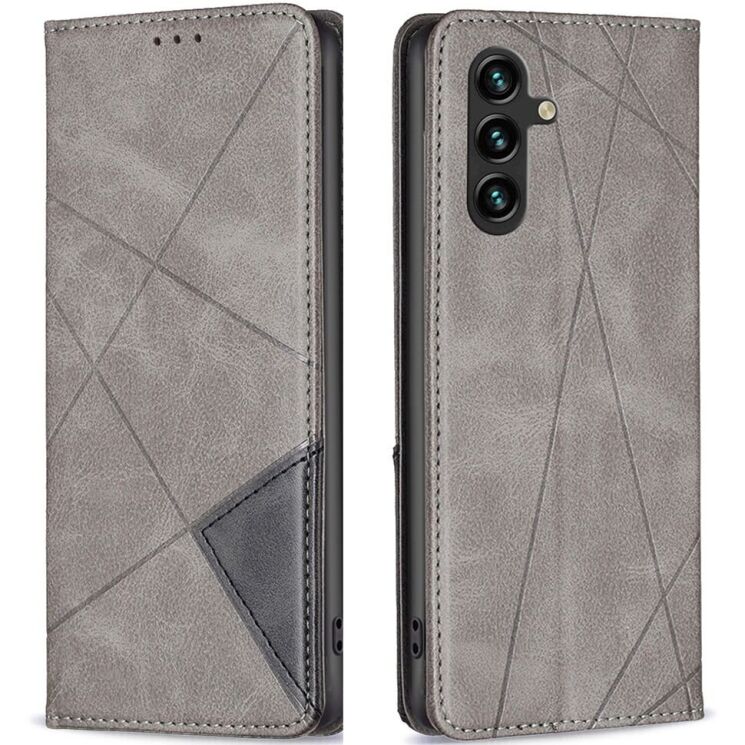 Чехол UniCase Geometric Pattern для Samsung Galaxy A56 (A566) - Grey: фото 1 из 8
