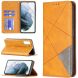 Чехол UniCase Geometric Pattern для Samsung Galaxy S21 FE (G990) - Brown (230622Z). Фото 1 из 11
