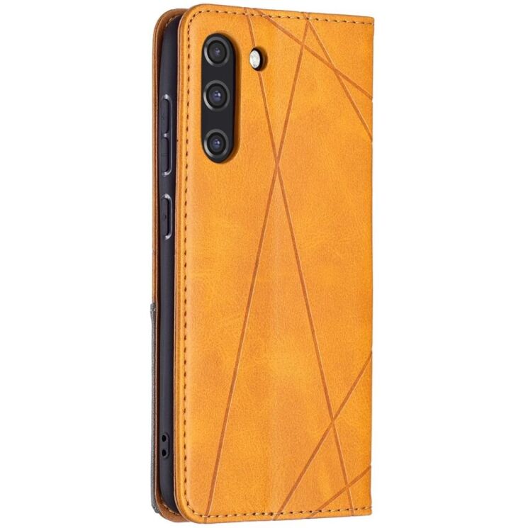 Чехол UniCase Geometric Pattern для Samsung Galaxy S21 FE (G990) - Brown: фото 4 из 11