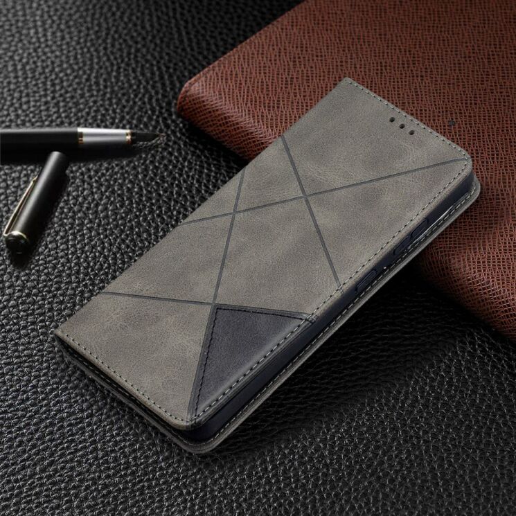 Чехол UniCase Geometric Pattern для Samsung Galaxy S21 Ultra (G998) - Grey: фото 5 из 9