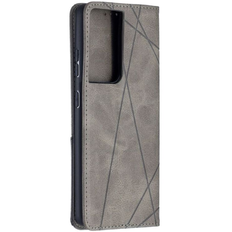 Чехол UniCase Geometric Pattern для Samsung Galaxy S21 Ultra (G998) - Grey: фото 4 из 9