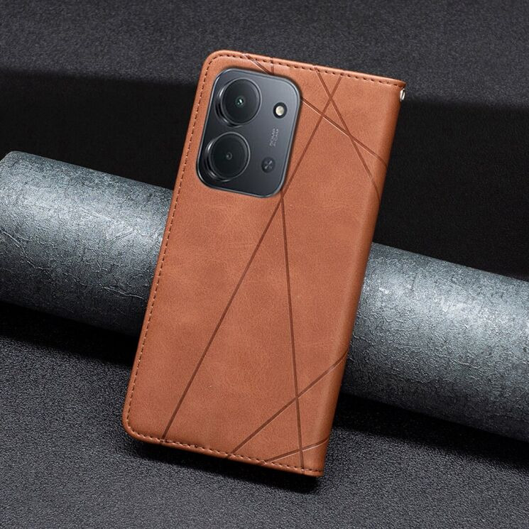 Чохол UniCase Geometric Pattern для Xiaomi Redmi 15C / Poco C85 - Brown: фото 5 з 9