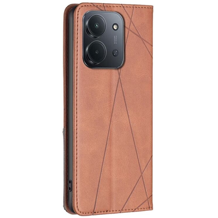 Чохол UniCase Geometric Pattern для Xiaomi Redmi 15C / Poco C85 - Brown: фото 3 з 9