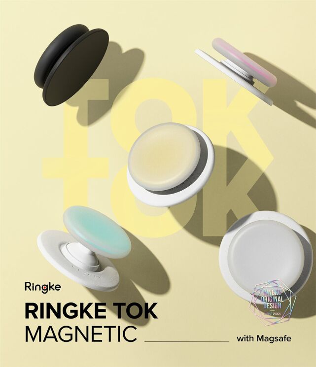 Держатель для смартфона Ringke Tok Magnetic (8809961781810) - Ice Yellow: фото 2 из 15