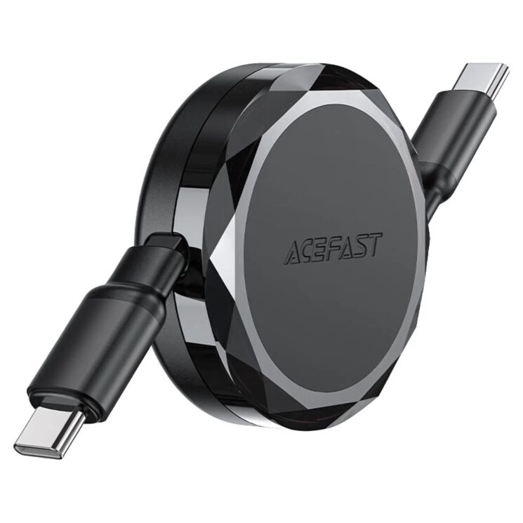Кабель ACEFAST C13-03 Type-C to Type-C 60W (0.8m) - Black (981966B) Кабель ACEFAST C13-03 Type-C to Type-C 60W (0.8m) - Black: фото 4 из 8