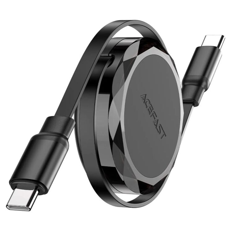 Кабель ACEFAST C13-03 Type-C to Type-C 60W (0.8m) - Black (981966B) Кабель ACEFAST C13-03 Type-C to Type-C 60W (0.8m) - Black: фото 3 из 8