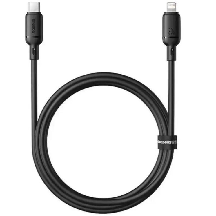Кабель Baseus Silky Series Type-C to Lightning (20W, 1m) P10377700113-00 - Black: фото 2 из 17