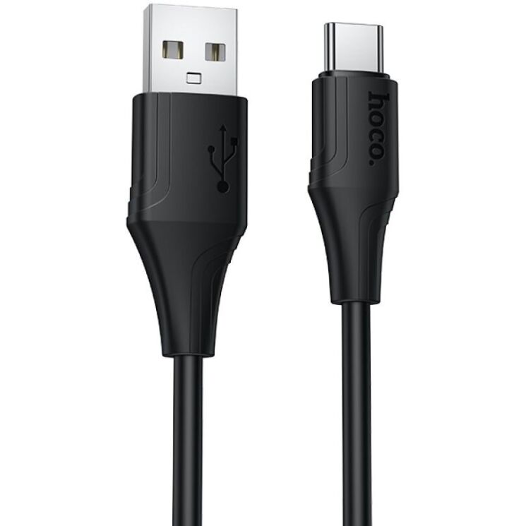 Кабель Hoco X124 USB to Type-C (3A, 1m) - Black: фото 1 з 7