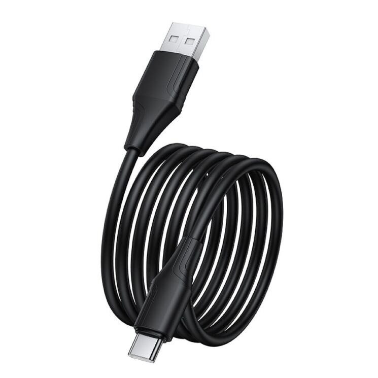 Кабель Hoco X124 USB to Type-C (3A, 1m) - Black: фото 4 з 7
