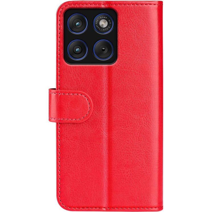 Классический чехол-книжка Deexe Wallet Style для Motorola Edge 70 Max - Red: фото 6 из 8