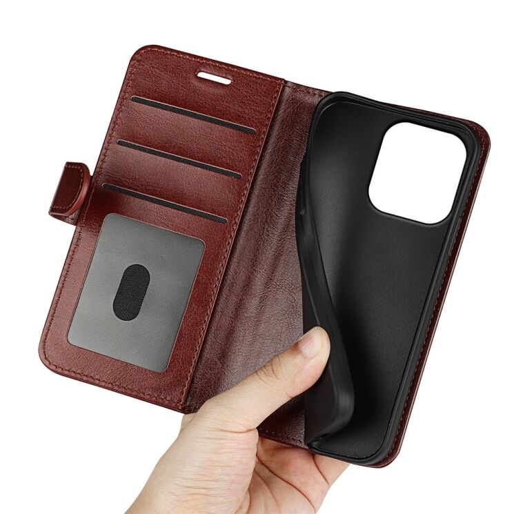 Классический чехол-книжка Deexe Wallet Style для OPPO Reno 16 F - Red (413416R) Классический чехол-книжка Deexe Wallet Style для OPPO Reno 16 F - Red: фото 7 из 7