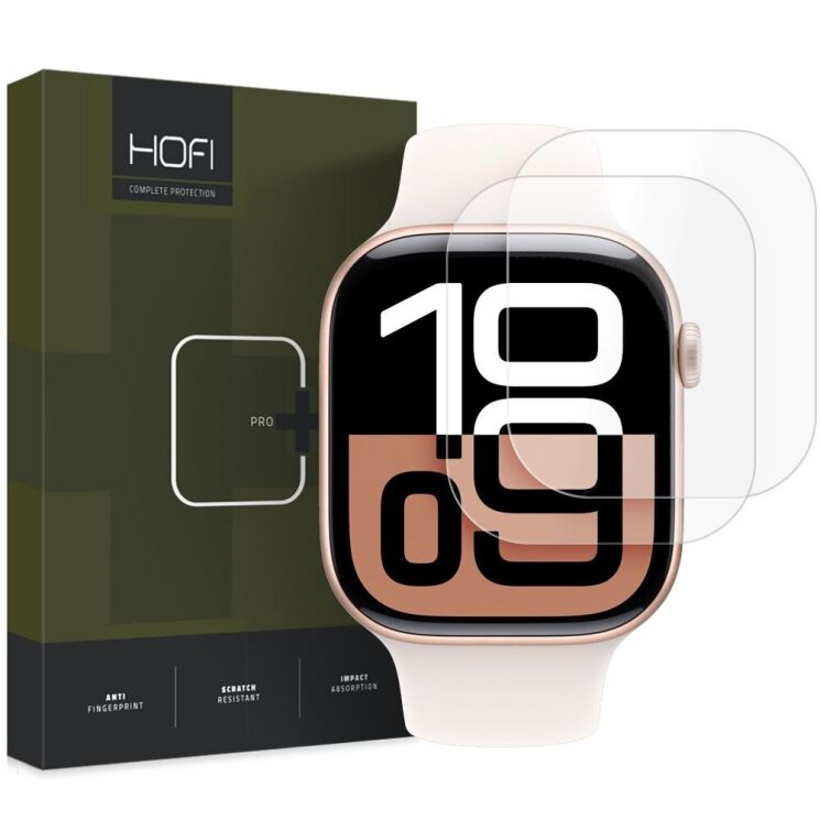 Комплект защитных пленок (2шт) HOFI Hydroflex Pro+ для Apple Watch 10 42 mm: фото 1 из 4
