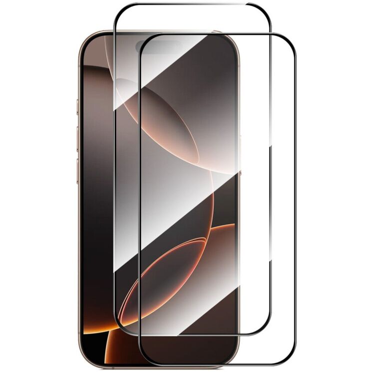 Комплект защитных стекол HAT PRINCE Full Glue Apple iPhone 17 Pro Max - Black: фото 1 из 8