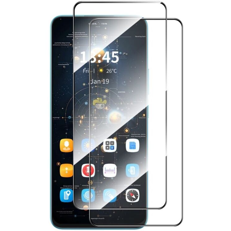 Комплект защитных стекол HAT PRINCE Full Glue для Xiaomi Redmi Note 14 5G - Transparent: фото 1 из 8