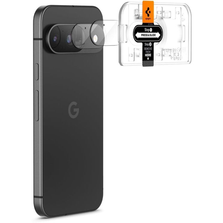 Комплект защитных стекол Spigen (SGP) Optik EZ Fit для Google Pixel 9: фото 2 из 14
