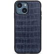 Кожаный чехол UniCase Croco Skin для Apple iPhone 15 - Blue (329505L)