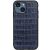 Кожаный чехол UniCase Croco Skin для Apple iPhone 15 - Blue: фото 1 из 3