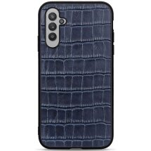 Кожаный чехол UniCase Croco Skin для Samsung Galaxy A24 (A245) - Black: фото 1 из 3