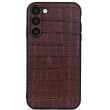 Шкіряний чохол UniCase Croco Skin для Samsung Galaxy S23 - Brown (318019Z)