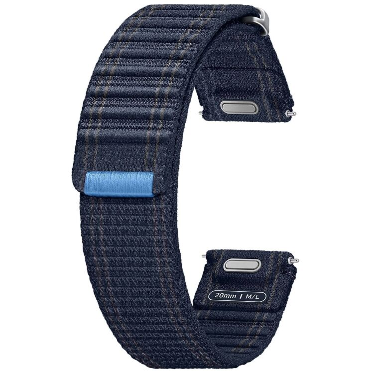 Оригинальный ремешок Fabric Band (M/L) для Samsung Galaxy Watch 4 / 4 Classic / 5 / 5 Pro / 6 / 6 Classic / 7 / FE (ET-SVL31LNEGEU) - Navy: фото 1 из 3