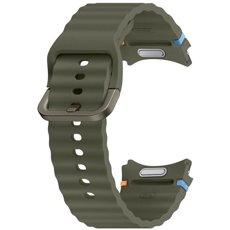 Оригінальний ремінець Sport Band (M/L) для Samsung Galaxy Watch 4 / 4 Classic / 5 / 5 Pro / 6 / 6 Classic / 7 / FE (ET-SNL31LKEGEU) Технічна упаковка - Green: фото 3 з 3