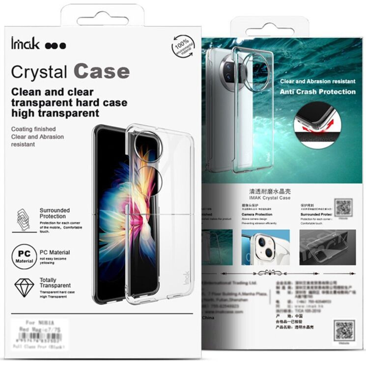 Пластиковий чохол IMAK Crystal II Pro (FF) для Samsung Galaxy Fold 7 - Transparent: фото 4 з 9