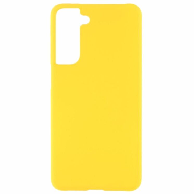 Пластиковый чехол Deexe Hard Shell для Samsung Galaxy S21 FE (G990) - Yellow: фото 1 из 7