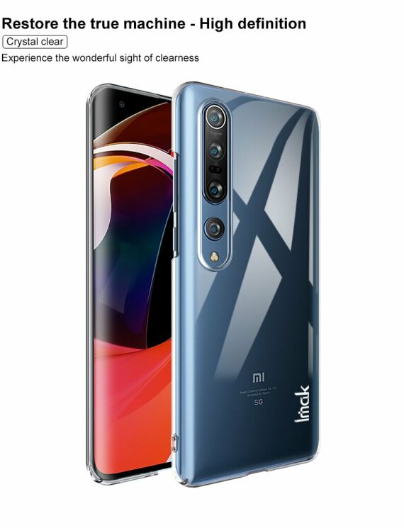 Пластиковый чехол IMAK Crystal II Pro для Xiaomi Mi 10 / Mi 10 Pro - Transparent: фото 7 из 14