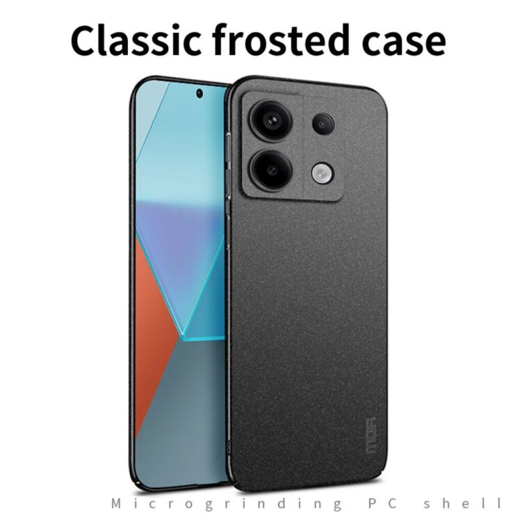 Пластиковый чехол MOFI Matte Series для Xiaomi Redmi Note 13 Pro 4G / Poco M6 Pro - Black: фото 2 из 9