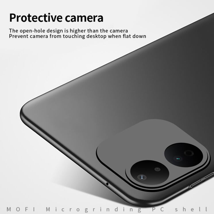 Пластиковый чехол MOFI Slim Shield для Xiaomi Redmi Note 17 Pro - Black: фото 5 из 9