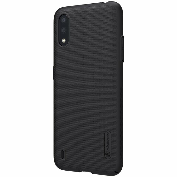 Пластиковий чохол NILLKIN Frosted Shield для Samsung Galaxy A01 (A015) - Black: фото 4 з 20