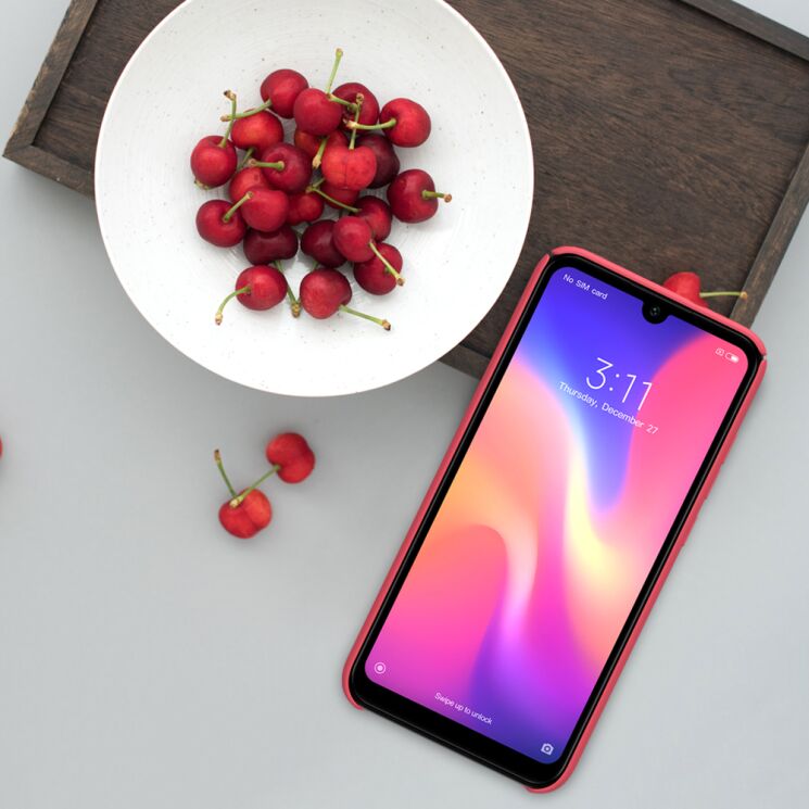 Пластиковый чехол NILLKIN Frosted Shield для Xiaomi Mi Play - Red: фото 3 из 11