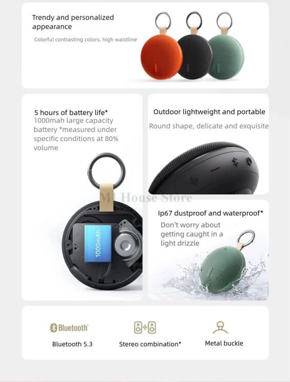 Портативна акустика Xiaomi Redmi Bluetooth Speaker 2 (QBH4327CN) - Black: фото 3 з 19