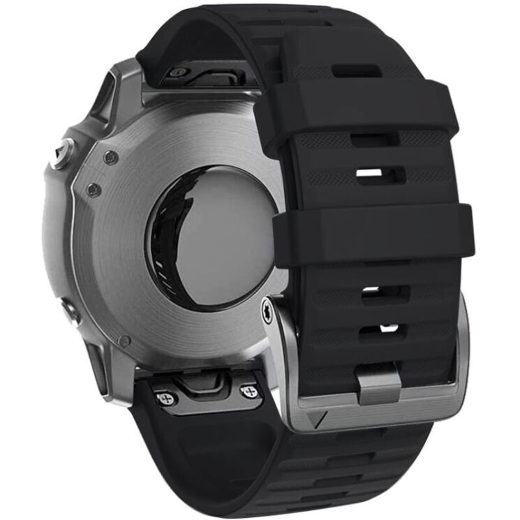 Ремінець ArmorStandart Silicone для годинників Garmin з кріпленням Quick Fit 26mm - Black: фото 1 з 4