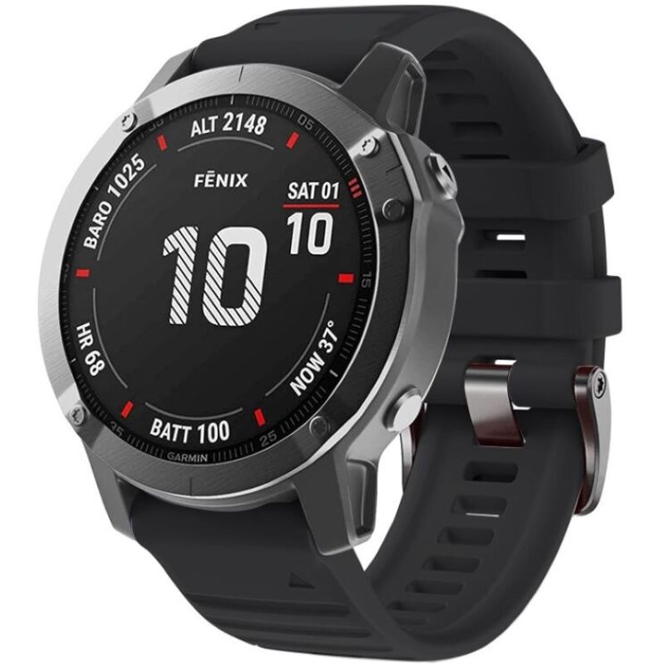 Ремінець ArmorStandart Silicone для годинників Garmin з кріпленням Quick Fit 26mm - Black: фото 2 з 4