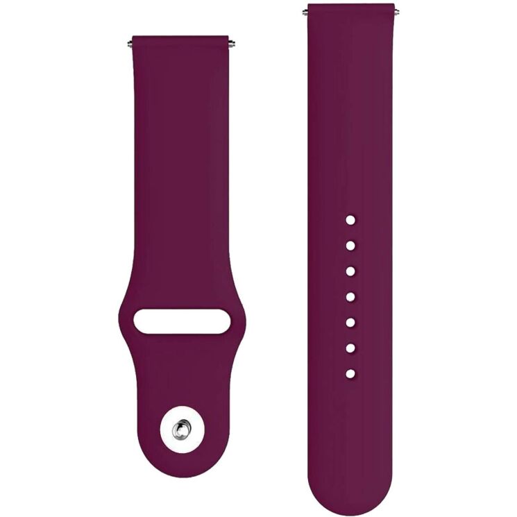 Ремешок ArmorStandart Silicone Watch Strap для часов с шириной крепления 20мм - Marsala: фото 3 из 3