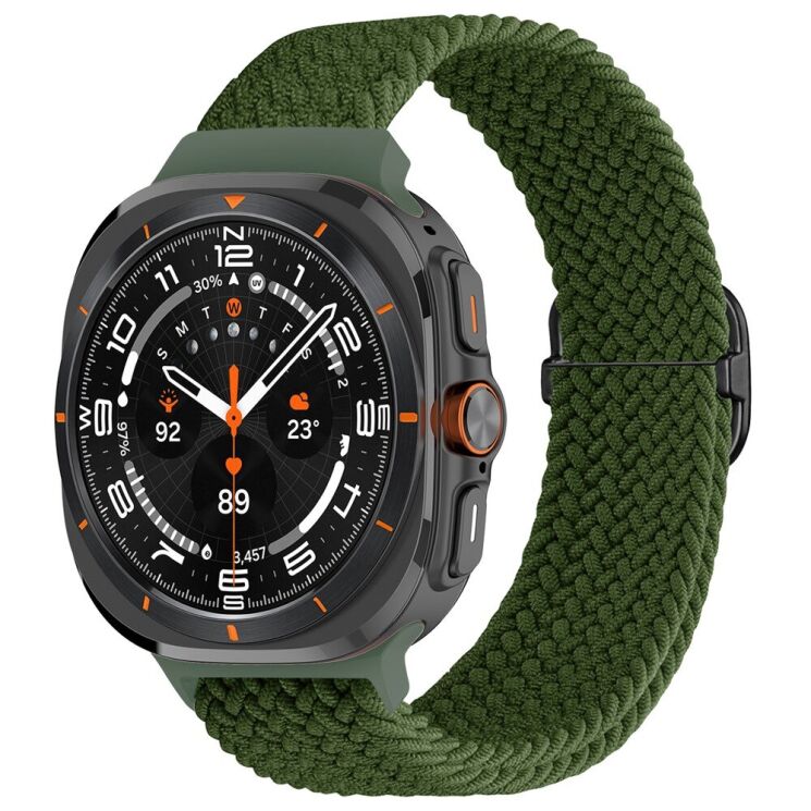 Ремешок Deexe Braided Strap для Samsung Galaxy Watch Ultra (47mm) - Green: фото 2 из 7