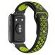 Ремешок Deexe Dot Color для Huawei Watch Fit - Black / Green (258712BG). Фото 2 из 5