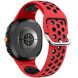 Ремінець Deexe Dual Color для Samsung Galaxy Watch 8 (40/44mm) / 8 Classic - Red / Black (384186RB). Фото 1 з 6