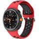 Ремінець Deexe Dual Color для Samsung Galaxy Watch 8 (40/44mm) / 8 Classic - Red / Black (384186RB). Фото 2 з 6