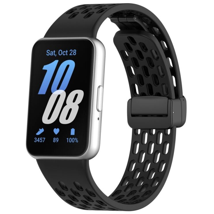 Ремешок Deexe Eclipse для Samsung Galaxy Fit 3 - Black: фото 1 из 7