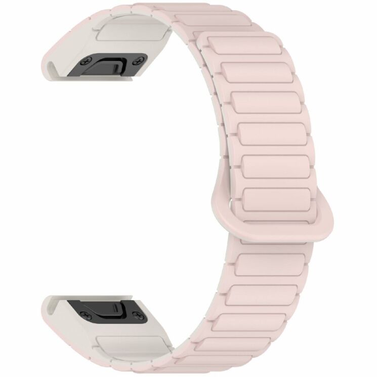 Ремінець Deexe Flexible Fit для годинників Garmin з кріпленням Quick Fit 26mm - Pink / Starlight: фото 3 з 8