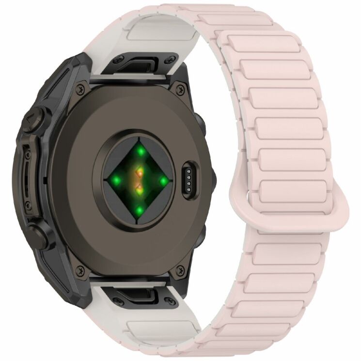 Ремінець Deexe Flexible Fit для годинників Garmin з кріпленням Quick Fit 26mm - Pink / Starlight: фото 1 з 8