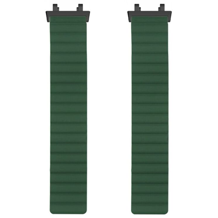 Ремінець Deexe Magnetic Band для Xiaomi Amazfit T-ReX 3 - Army Green: фото 2 з 3