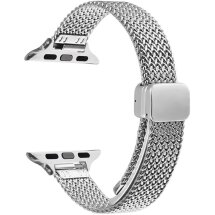 Ремешок Deexe Milanese Band для Apple Watch 46 / 45 / 44 / SE 44 / 42 (Series 1-3) / Ultra / Ultra 2 - Silver: фото 1 из 6
