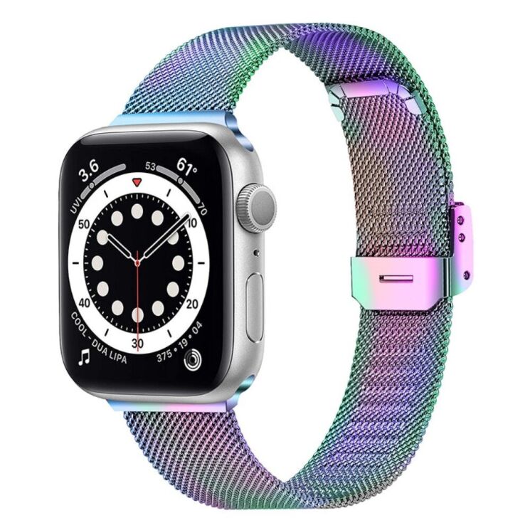 Ремінець Deexe Milanese Bracelet для Apple Watch 42 (Series 10/11) / 41 / 40 / SE 40 / 38 - Colorful: фото 2 з 5