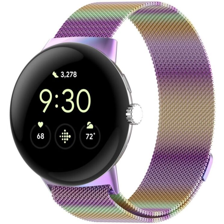 Ремешок Deexe Milanese Loop для Google Pixel Watch 3 (45mm) - Multicolor: фото 3 из 7