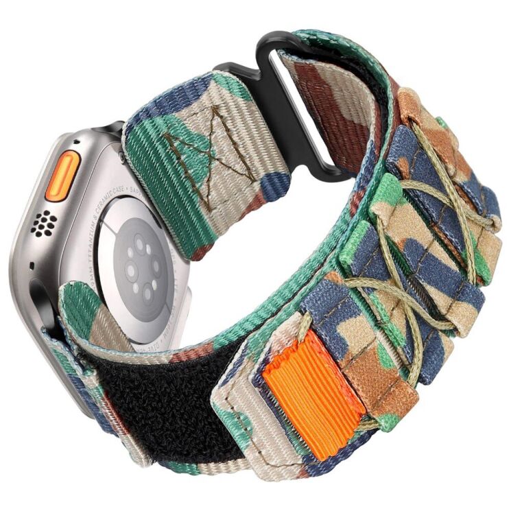 Ремінець Deexe Military для Apple Watch 42 (Series 10) / 41 / 40 / SE 40 / 38 - Jungle Camouflage: фото 1 з 8