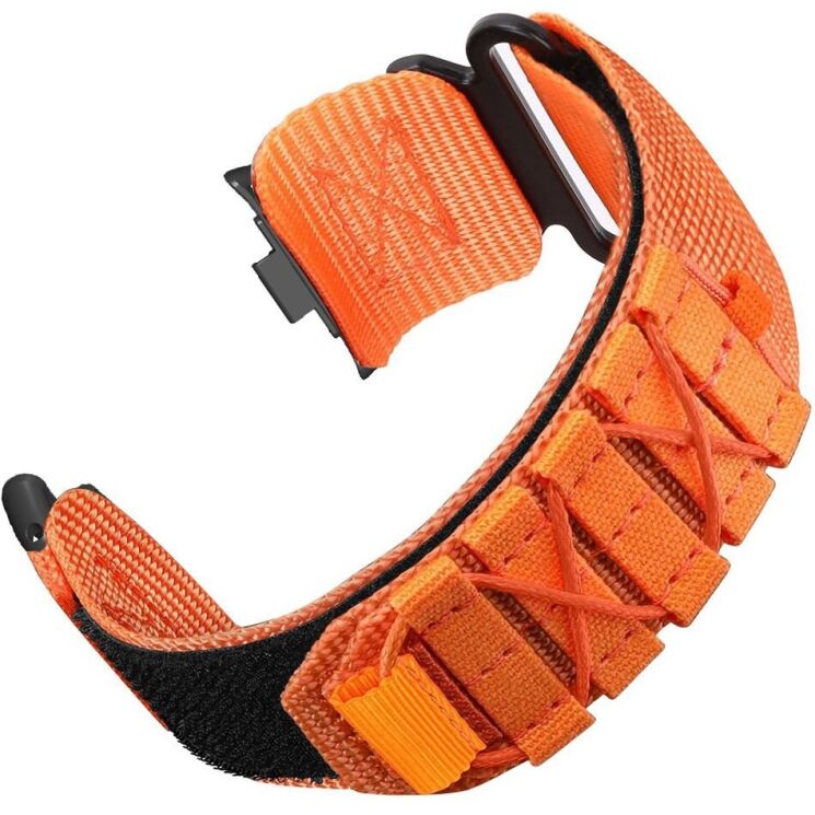 Ремінець Deexe Military для Xiaomi Redmi Watch 4 / 5 / Mi Smart Band 8 Pro / Band 9 Pro - Orange: фото 1 з 8